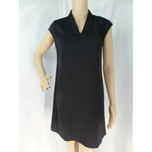 ANN TAYLOR * BLACK CUP SLEEVE TUNIC SHIFT STYLE CAREER CASUAL DRESS: 6P NWT $110